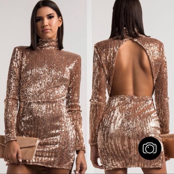 AKIRA | Dresses | Rose Gold Dress | Poshmark
